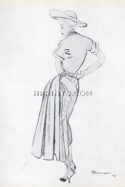 Christian Dior 1949 Pierre Mourgue, Summer Dress