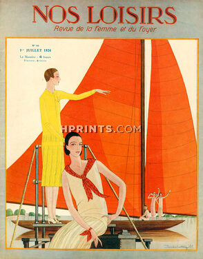 Paul Valentin 1926 Yachting, Nos Loisirs Cover