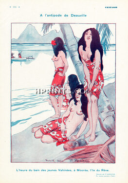 Fabiano 1931 Vahinées, Moorèa, Tahiti