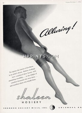 Shaleen (Hosiery, Stockings) 1943 Alluring