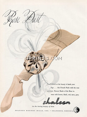 Shaleen (Hosiery, Stockings) 1951 Rose Dust