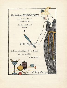 Helena Rubinstein (Cosmetics) 1921 "Valaze" Gazette du Bon Ton