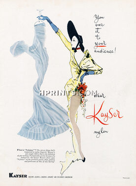 Kayser (Hosiery, Stockings) 1952 Saul Bolasni