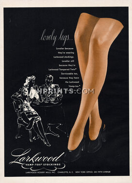 Larkwood (Hosiery, Stockings) 1943 Lovely legs