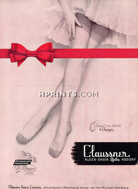 Claussner (Hosiery, Stockings) 1950