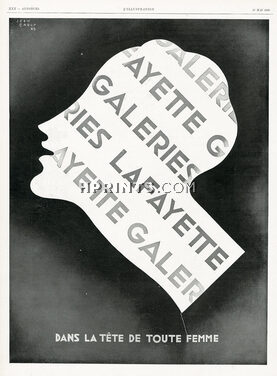 Galeries Lafayette 1929 Jean Carlu, Poster Art