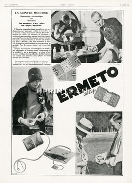 Ermeto (Fabrication Movado) 1929 Hermetica Lausanne, Photo De Jongil
