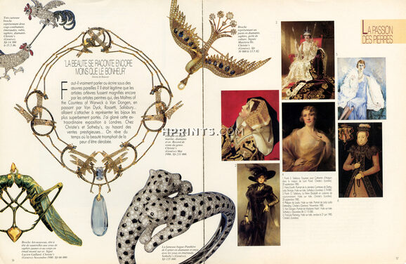 Lucien Gaillard, Cartier, Lalique, Masriera Hs (Jewels) 1986 8 illustrated pages "La Passion des Pierres", 8 pages