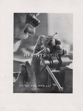 Patek, Philippe & Co (Watches) 1949 Watchmaker, Photo G. George (Genève)
