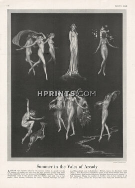 Warren Davis 1920 Summer in the Vales of Arcady, Nymphs, Dancers, Nudes, Terpsichore