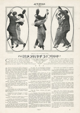 Le Tango 1913 Faut-il danser le Tango dans les Salons ? Les pour et les contre, Photos G. De Givenchy