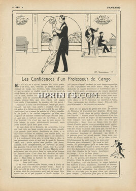 Les confidences d'un professeur de Tango, 1913 - Edouard Touraine, 2 pages