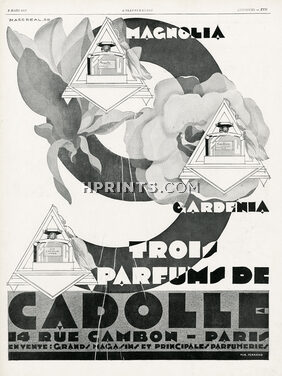 Cadolle (Perfumes) 1929 Magnolia, Gardenia, N°9, Marc Real