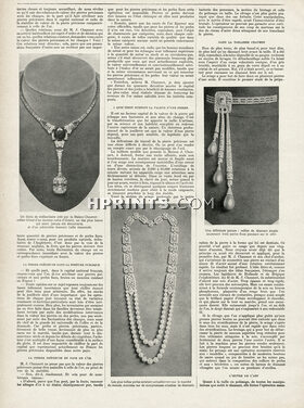La Pierre Précieuse dans l'Économie Nationale, 1926 - Chaumet Necklaces, Text by Elie Nazaire, 3 pages