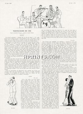 Terpsichore en 1926, 1926 - Léon Voguet One-step, Fox-trot, Charleston, Tango, Jazz band Jak, Text by Léandre Vaillat, 3 pages