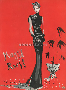 Maggy Rouff 1937 Christian Bérard, Evening Gown