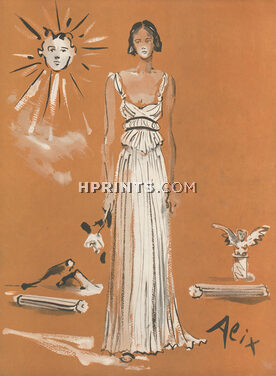 Alix 1937 Evening Gown, Christian Bérard