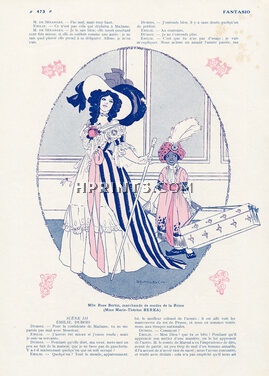 Mlle Rose Bertin, Marchande de modes de la Reine 1912 (Mme Marie-Thérèse Berka), Umberto Brunelleschi