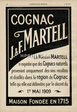 Martell (Brandy, Cognac) 1924