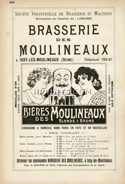 Brasserie des Moulineaux (Bières) 1900 Albert Guillaume