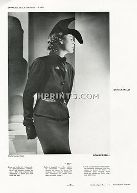 Schiaparelli 1937 Hat represents a black felt shoe, pocket shaped as lips. Photo Georges Saad