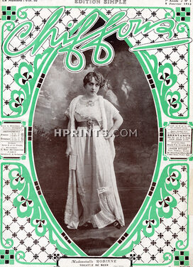 Beer 1913 Mademoiselle Robinne, Evening Gown, Photo Talbot