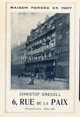Christof Drecoll 1907, 6 rue de la Paix, Building