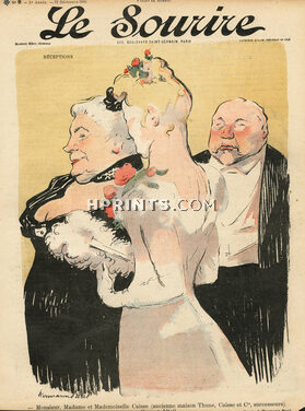 Hermann-Paul 1899 Mr & Mrs & Melle Caisse (Ancienne Maison Thune)