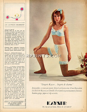 Kayser (Lingerie) 1967 Panty, Brassiere