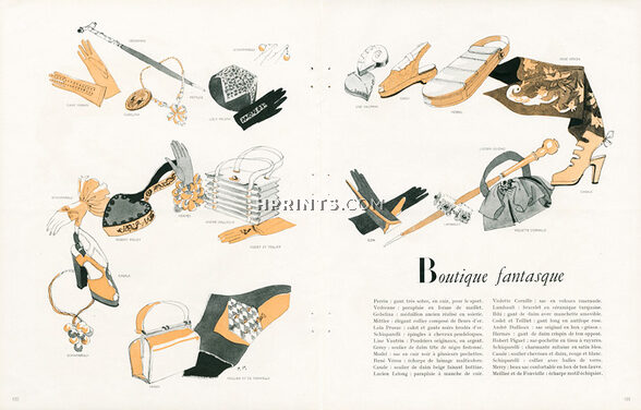 Pierre Pagès 1947 Boutique fantasque - André Dallioux, Schiaparelli, Hermès... Fashion Goods