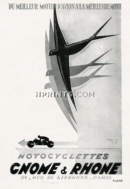 Gnome Rhone 1929 Motorcycles, Sparrows