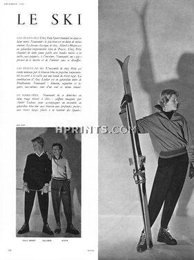 Le Ski 1949 Pitte, Amy Linker, Madeleine De Rauch, Perlène, Henry à la Pensée... Sportswear, 6 pages, Photo Arik Népo, 6 pages