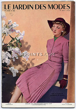 Le Jardin des Modes 1939 N°280, Madeleine de Rauch, Paquin, Schiaparelli, Robert Piguet, Balenciaga, Chanel