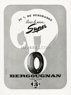 Bergougnan 1948 Elephant, Jean Colin (L)