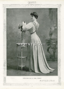 Paul Poiret 1906 Miss de Mornand, Theatre Costume for "Péril Jaune"