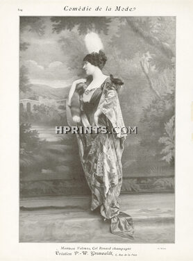 Grunwaldt 1913 Velvet Coat, Collar of Fox, Photo Talbot