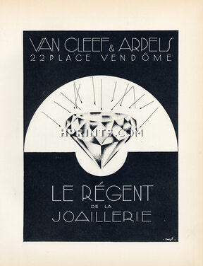 Van Cleef & Arpels 1928 Diamond, Lithograph PAN Paul Poiret