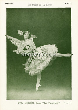 Mlle Genée, dans Le Papillon 1915 Ballerina, Photo Hugues Cecil