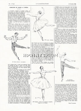 Danse à l'Opéra 1926 Ballet dancers Peretti, Lorcia, Rousseau, Lebercher, L. de Fleurac