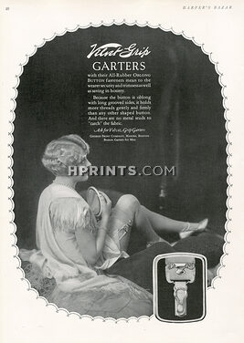 George Frost Company (Velvet Grip Girdlon) 1927 Stockings Garters