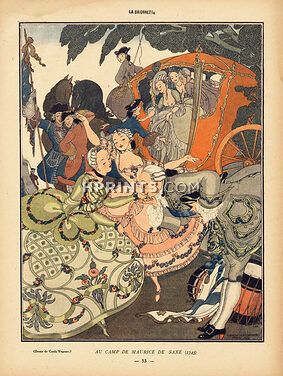 Gerda Wegener 1917 Au Camp de Maurice de Saxe (1745) 18th Century Costumes