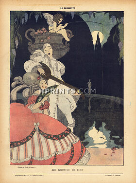 Gerda Wegener 1918 Fisherman of the Moon, Pierrot 18th Century Costumes