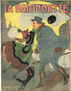Gerda Wegener 1917 The Goddaughter Guillaume Apollinaire, La Baïonnette cover