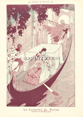 Brunelleschi 1913 ''Le Carnaval de Venise'' Venice Carnival Masquerade Ball