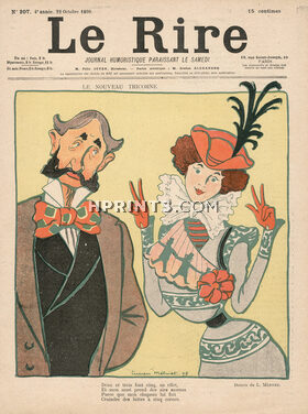 Lucien Métivet 1898 "Le nouveau Tricorne" Cocu, deceived husband