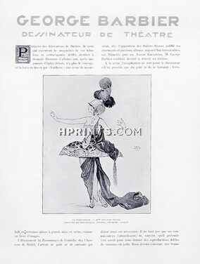 George Barbier 1924 Dessinateur de Théâtre, Theatre Costumes, Casanova, La Pompadour..., Text Albert Flament, 8 pages