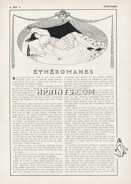 Éthéromanes, 1913 - Gerda Wegener Addicted to Ether, Text by Delphi Fabrice, 2 pages