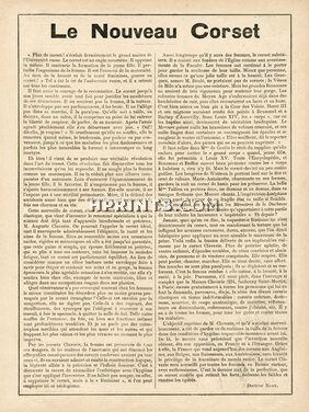 Le Nouveau Corset, 1901 - Auguste Claverie Corsetmaker, Text by Docteur Namy