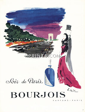 Bourjois 1950 Soir de Paris, Champs-Elysées, Meitner