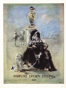 Lucien Lelong 1948 Perfume "N" Lila de Nobili